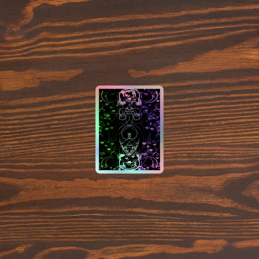 Genderqueer Pride Flag Sticker (Flourish Variation) product image (5)