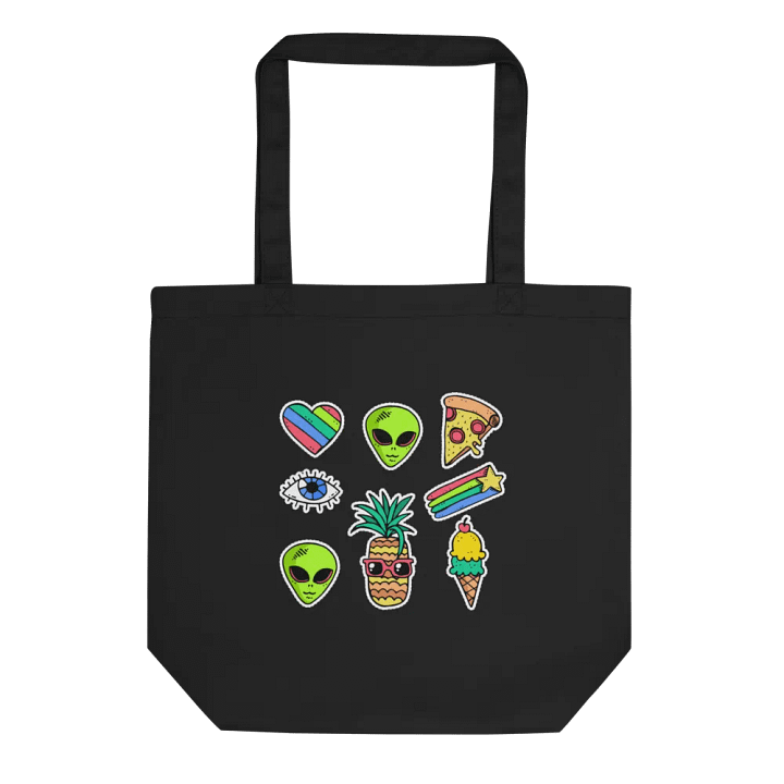 "Martians Take Belfast!" Roswell Aliens Eco Friendly Tote Bag product image (1)