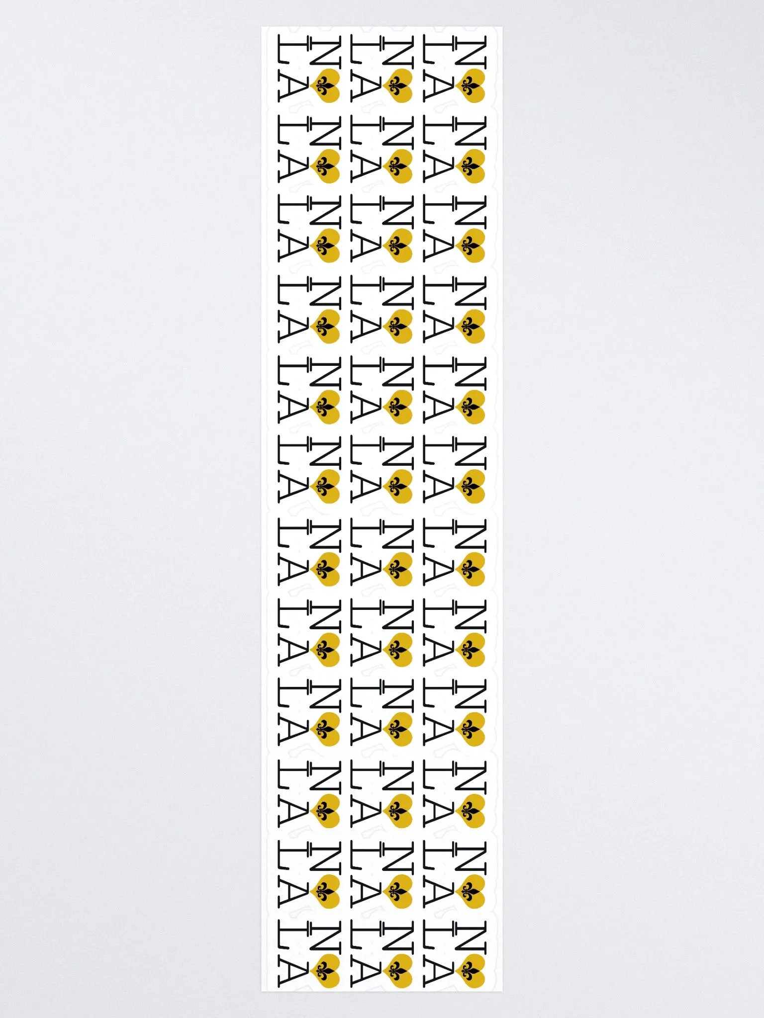 I LOVE NOLA **LEGACY STICKER** (GOLD HEART LONG) product image (3)