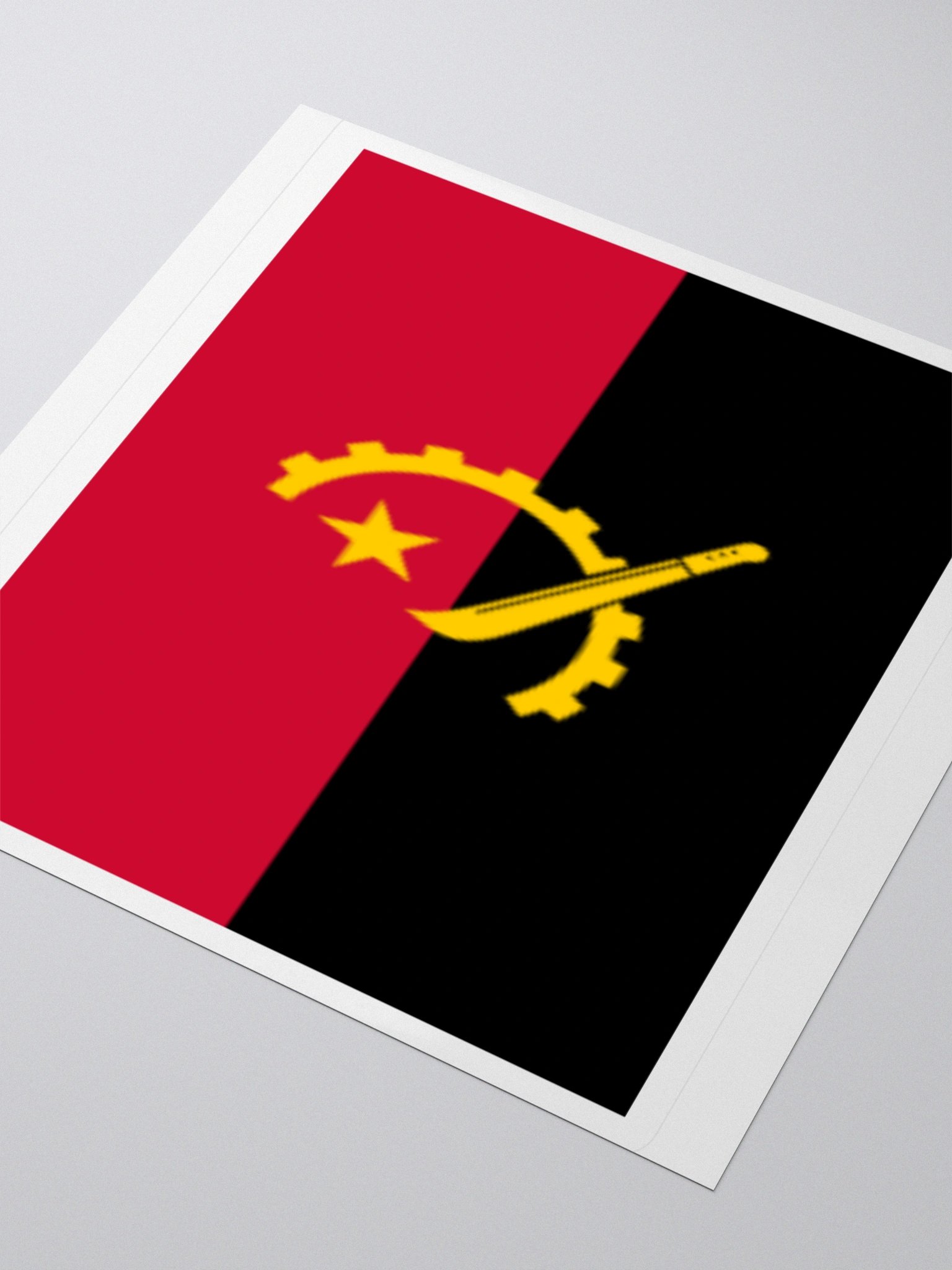 Exclusive Angola Flag Kiss-Cut Stickers - High-Quality Vinyl, Multiple Sizes product image (7)