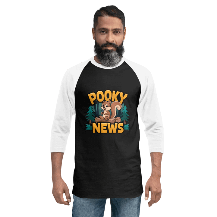 Pooky News ¾ Sleeve Raglan Tee product image (2)