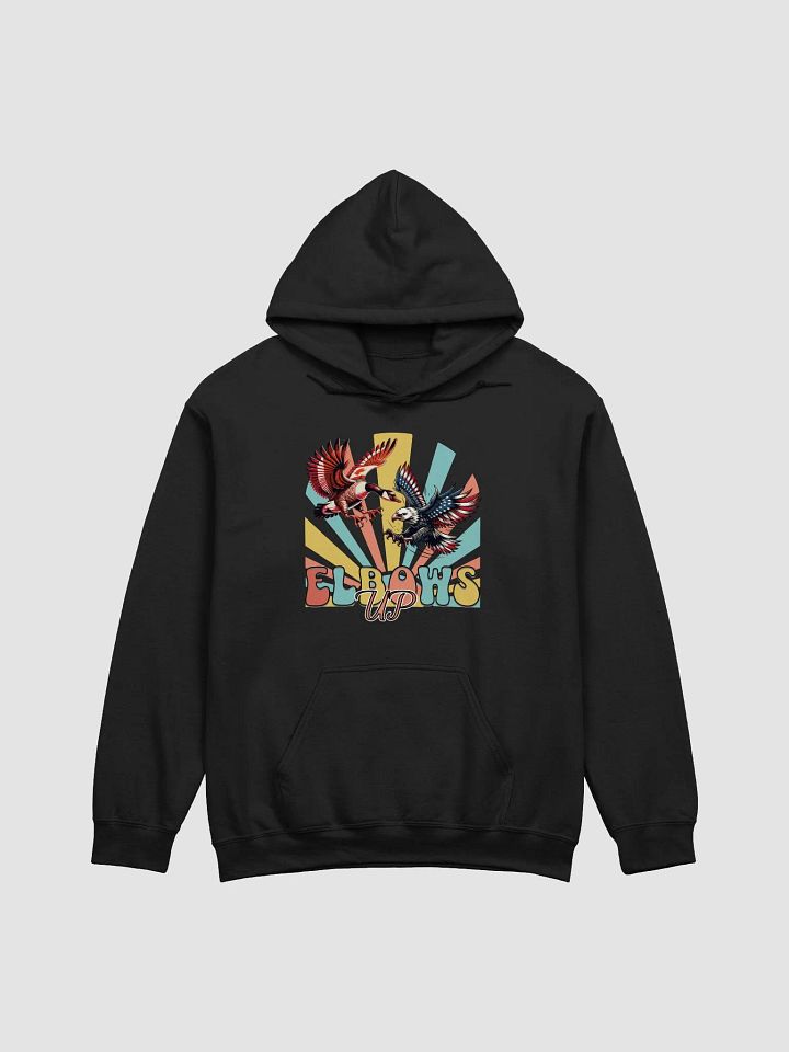 Elbows Up Canadian Goose Vs American Eagle Patriotic Flight Classic Hoodie product image (1)