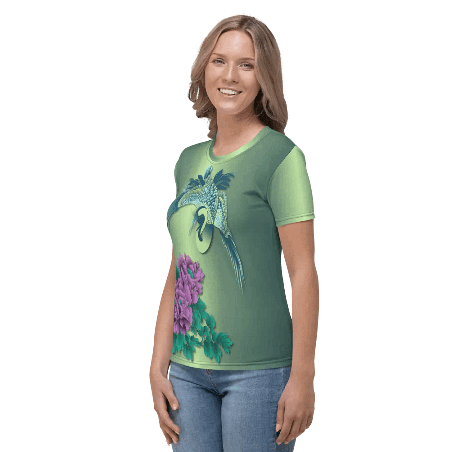 Japanese Crane All Over Print T-shirt product image (3)