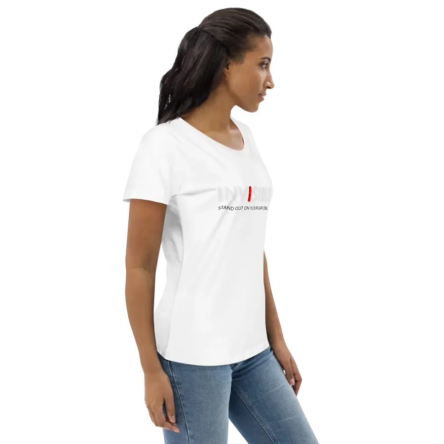 "Define Your Style" White Fitted Eco Tee product image (6)
