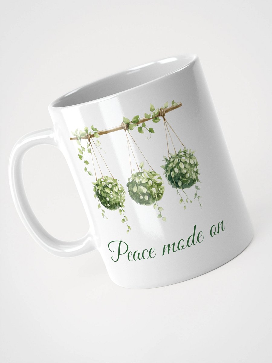 Peace Mode On Kokedama Coffee Mug (White) product image (5)