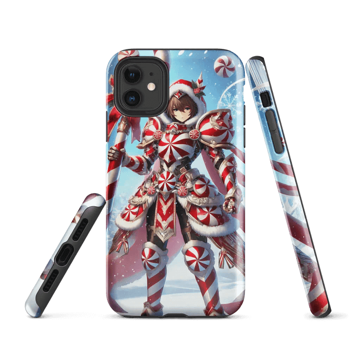 Peppermint Warrior iPhone Tough Case – Festive Defender product image (1)