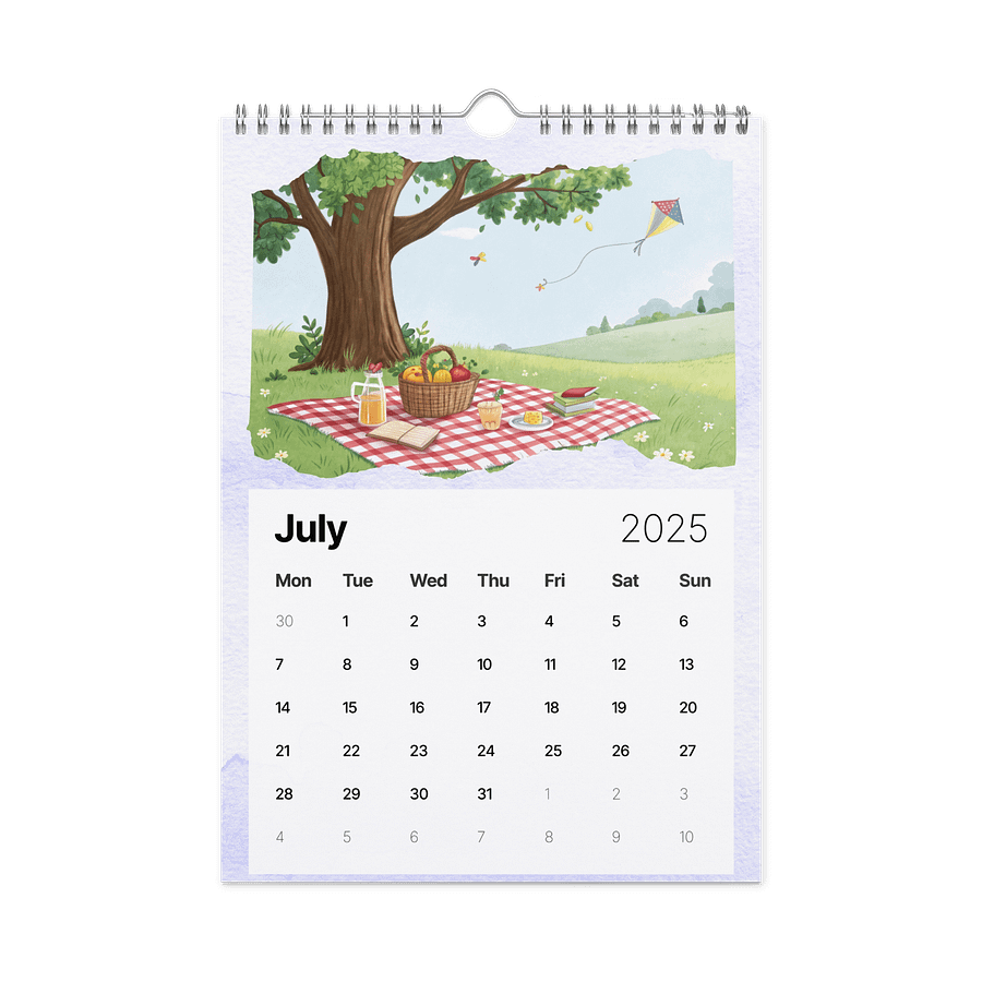 WATERCOLOR SEASONAL SCENES WALL CALENDAR 2026 product image (7)