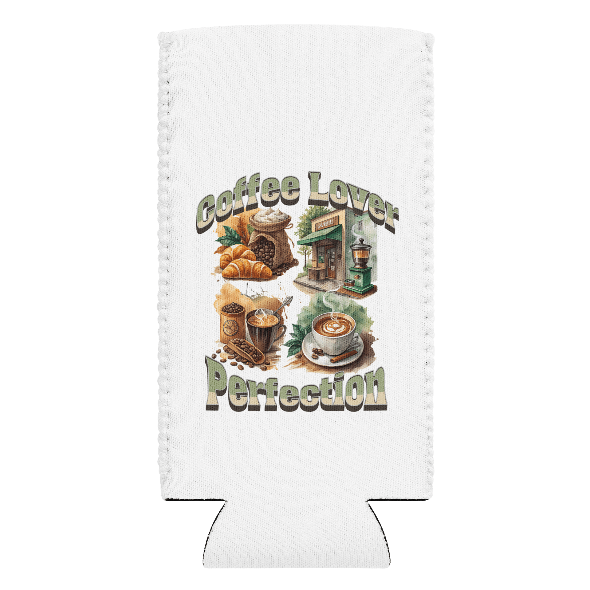 Coffee Lover Perfection Collage Can Cooler product image (1)