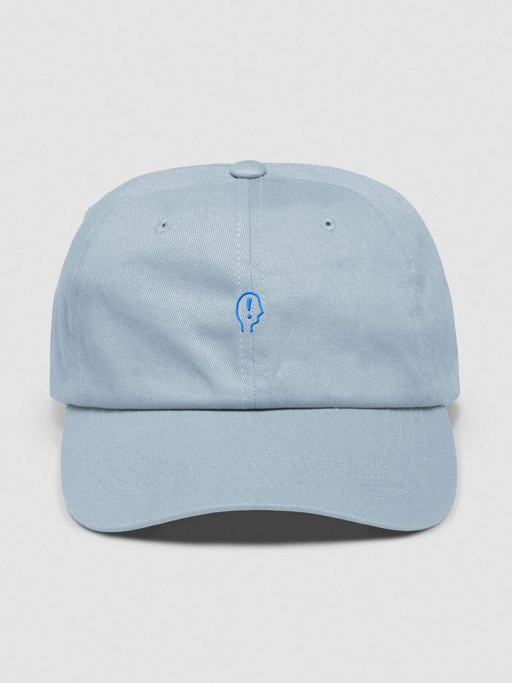 EXCLAIMING MENTALLY (sm. design, light blue thread) classic dad hat product image (25)