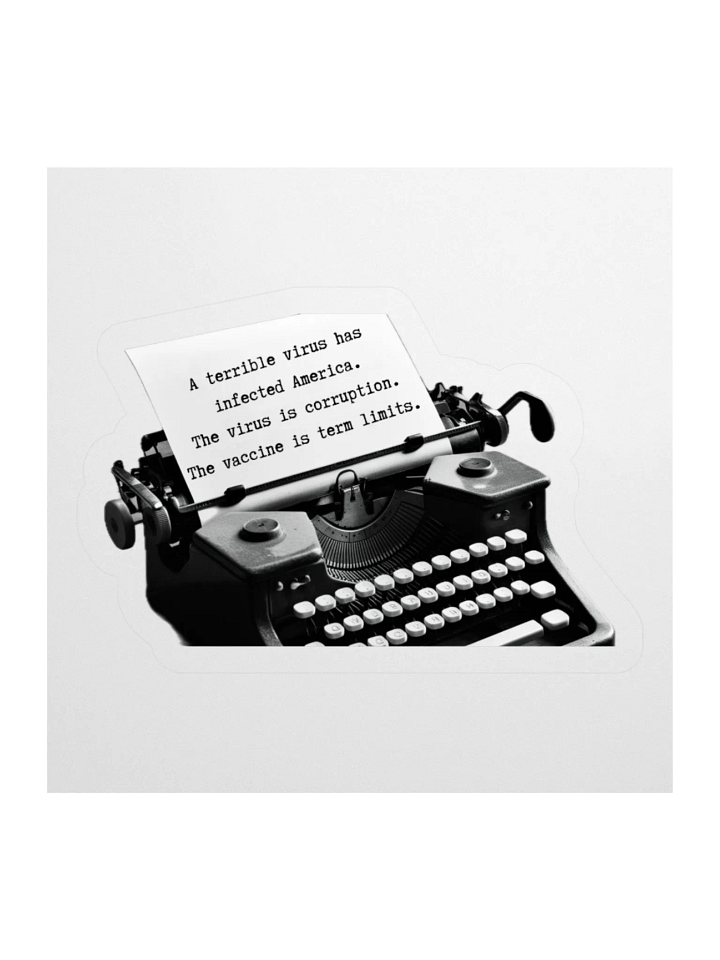 Term Limits Typewriter Sticker Set product image (1)