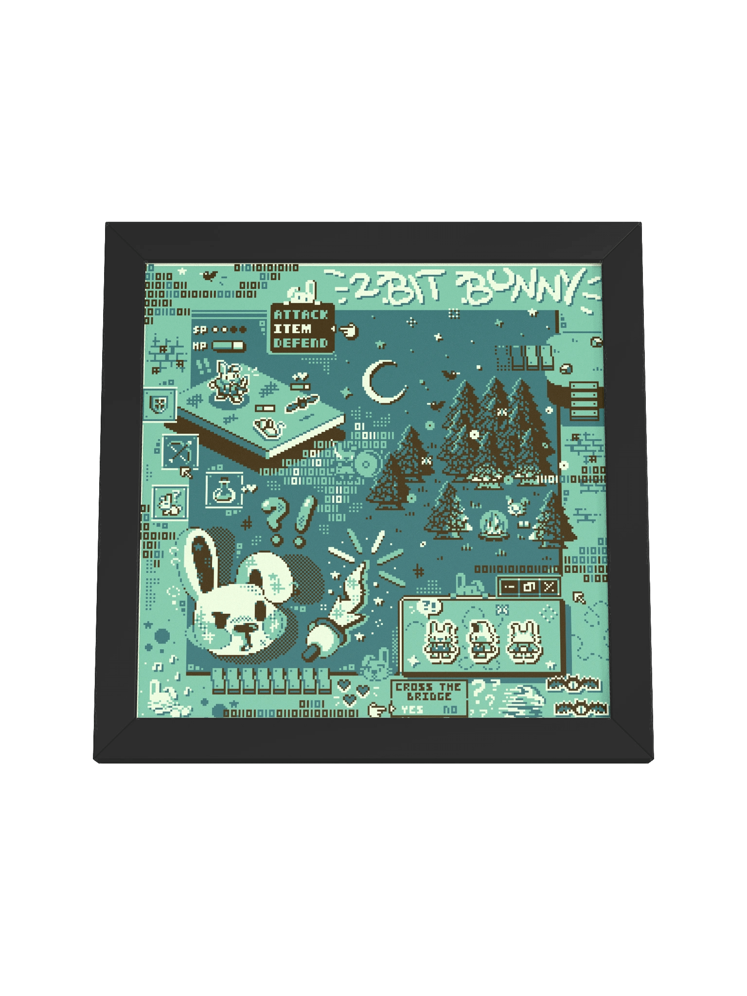 framed 2bit bunny print product image (19)