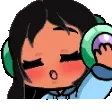 Animated Grooving Emote - Black Hair, Tan Skin, Brown Eyes product image (2)