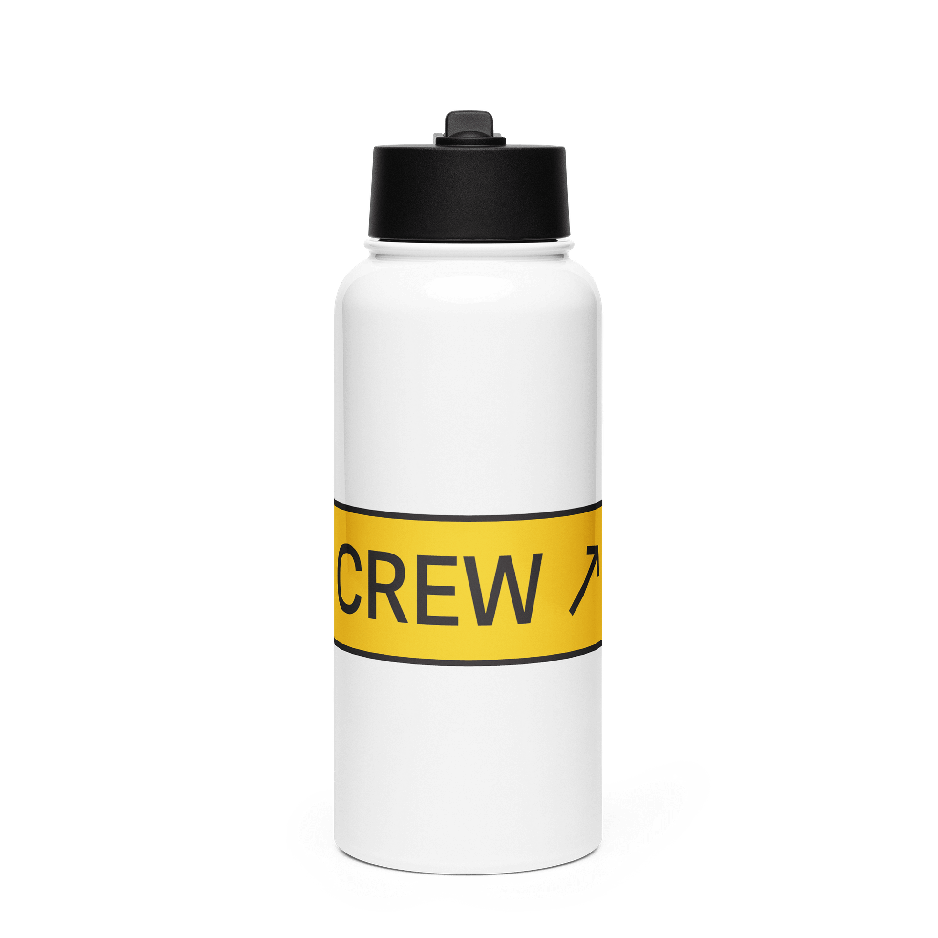 CREW | Stainless Steel Water Bottle with a Straw For the Takeoff Obsessed product image (1)