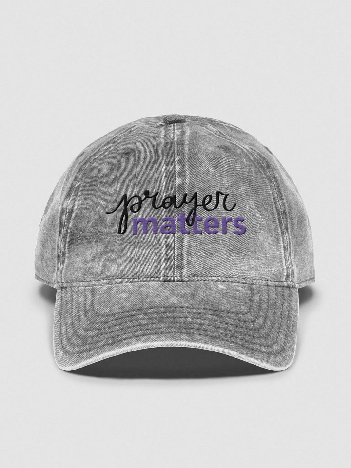 Prayer Matters (Otto Vintage Wash Dad Hat) product image (1)