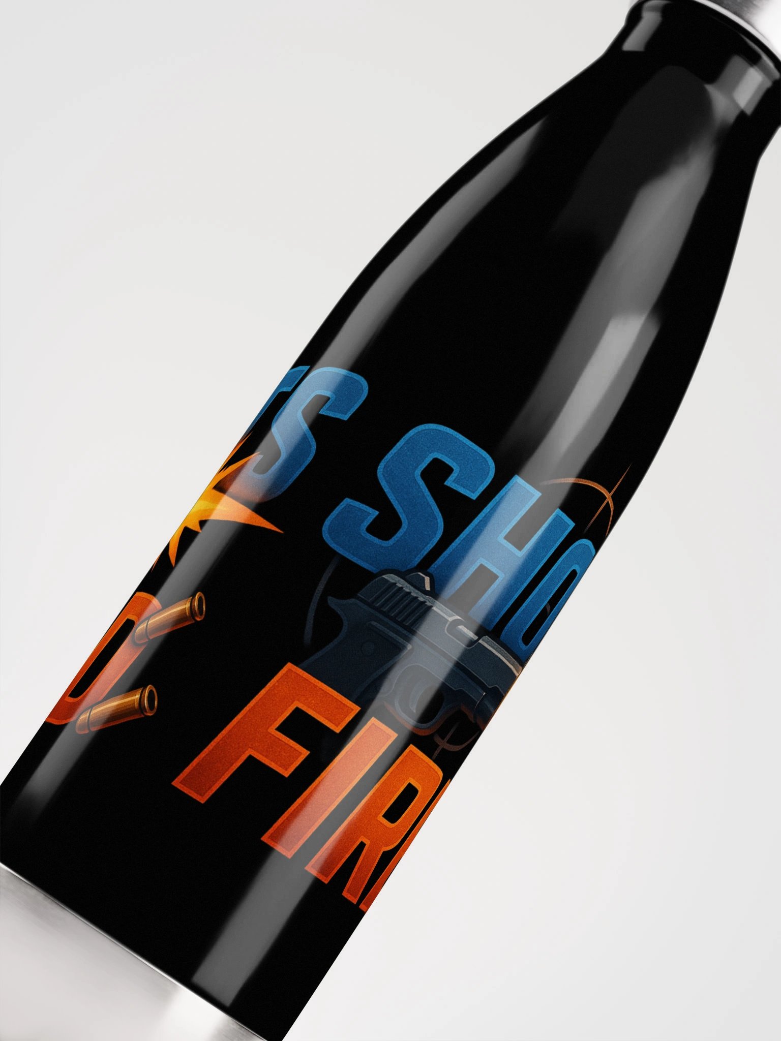 Shots Fired Water Bottle NEW product image (5)