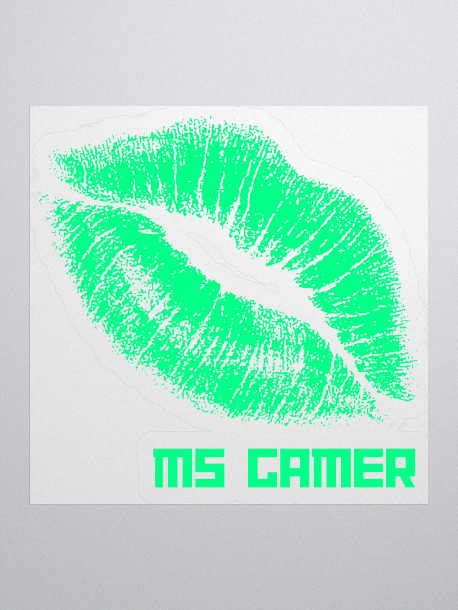Ms Gamer Mwah Sticker - 3x3 product image (1)