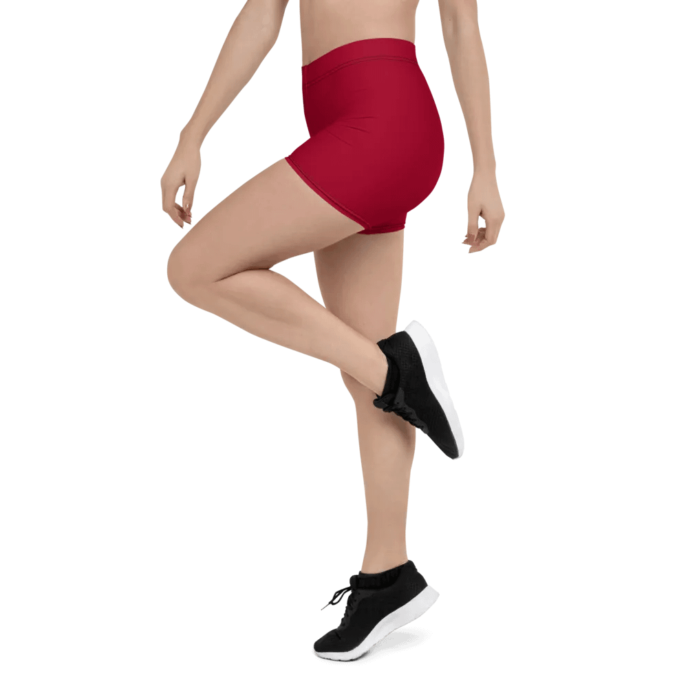 Red Mystic Wolf All-Over Print Shorts product image (5)