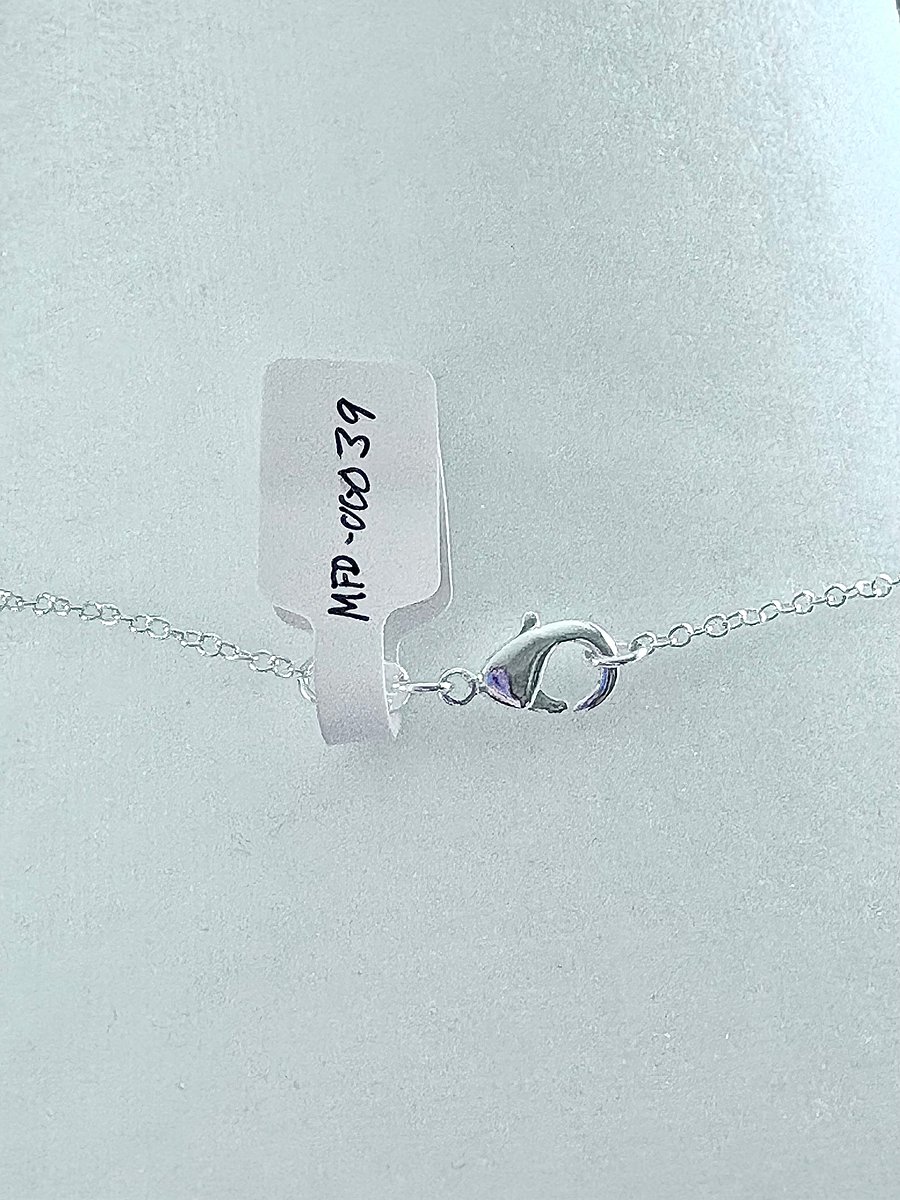 Ultramarine Blue Sea Glass Pendant Necklace | Handmade Coastal Charm Jewelry by Monique Faella Designs™ | MFD-00039 product image (5)