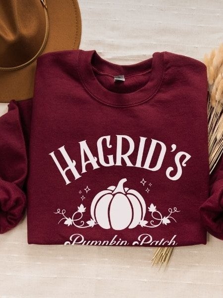 Hagrid Pumpkin Patch Minimalist Cozy Sweatshirt for Halloween product image (19)