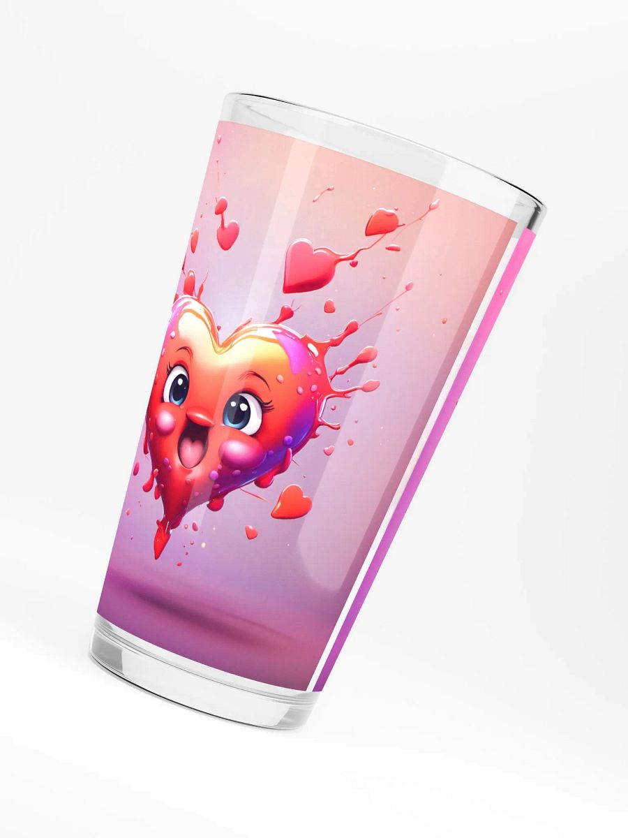 Cute Heart Pint Glass product image (6)