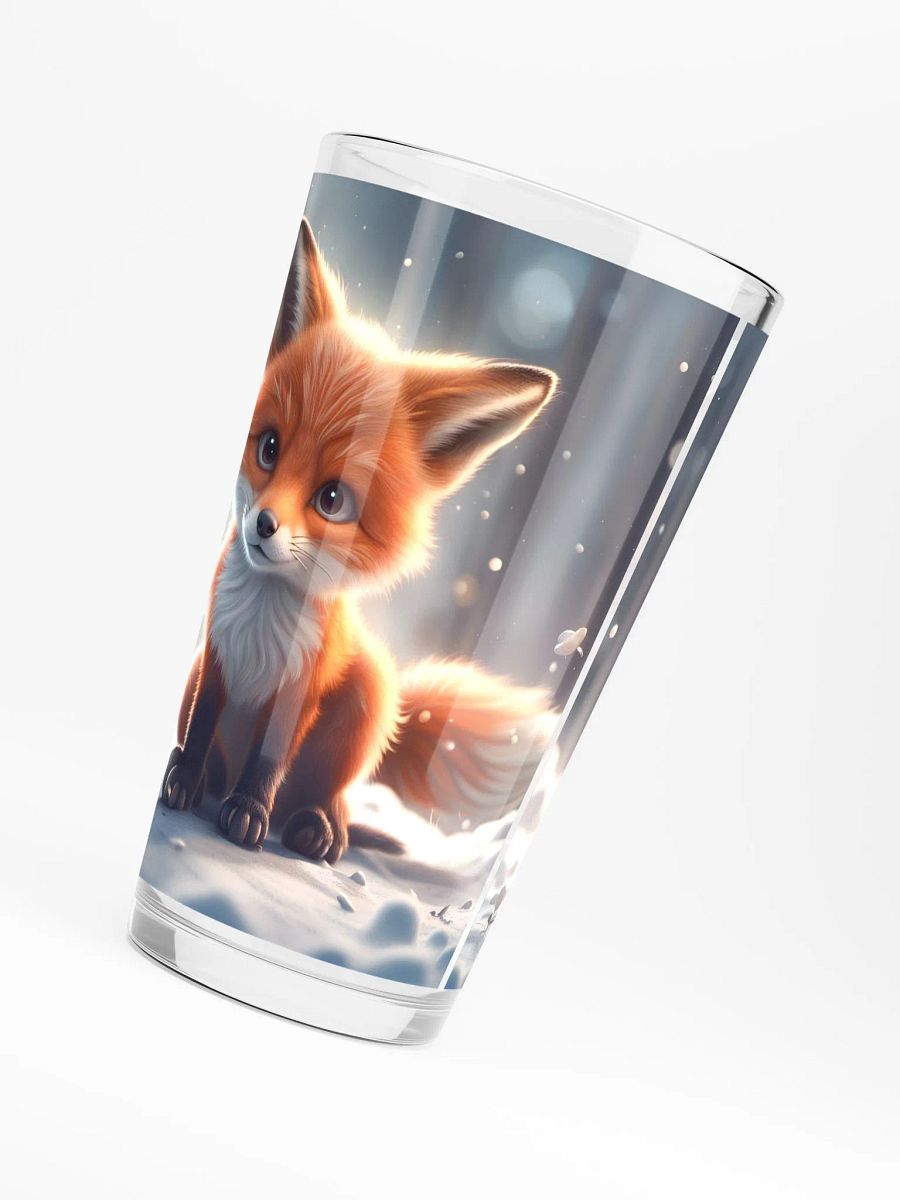Snow Fox Pint Glass product image (6)