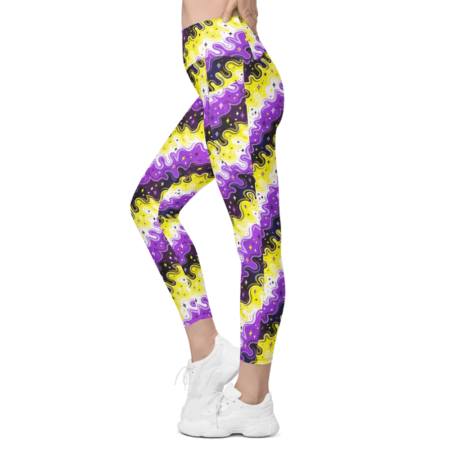 Non-Binary Pattern Pocket Leggings product image (9)