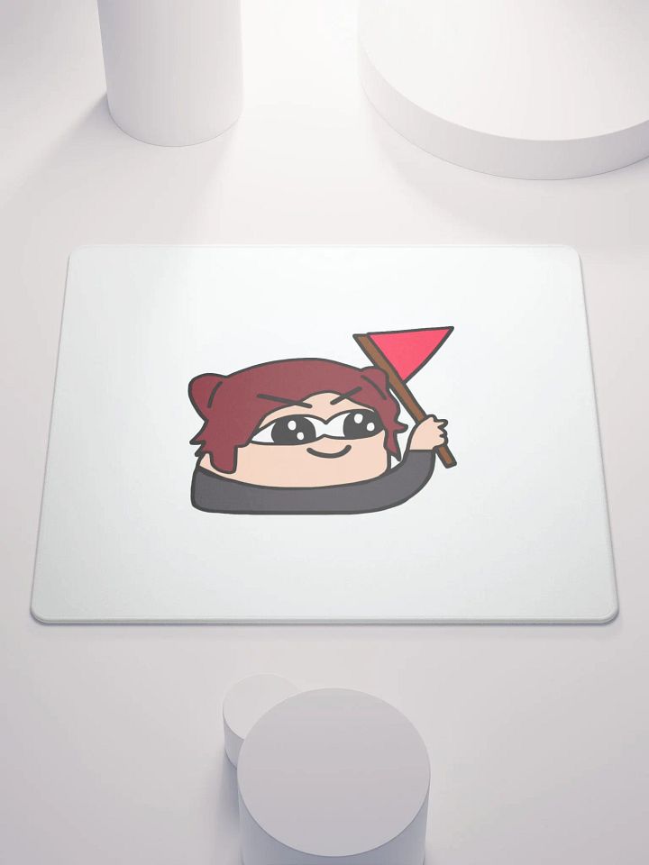 Tina Red Flag Mouse Pad product image (1)