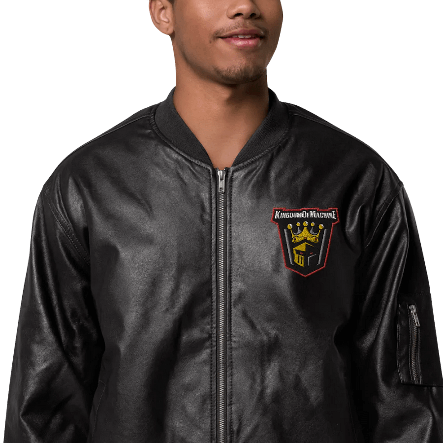 E-Sport king Faux leather emborder jacket product image (6)