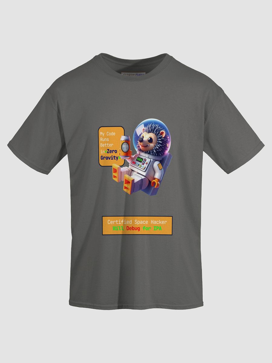 Space Hacker T-Shirt – Funny Astronaut Programmer Tee with IPA Beer | Nerd Festival Vibes product image (8)