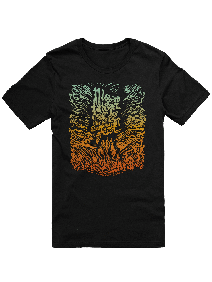 Níl aon tinteán mar do thinteán féin - Orange Blue - Bella+Canvas Supersoft T-Shirt (Front Patch) product image (1)
