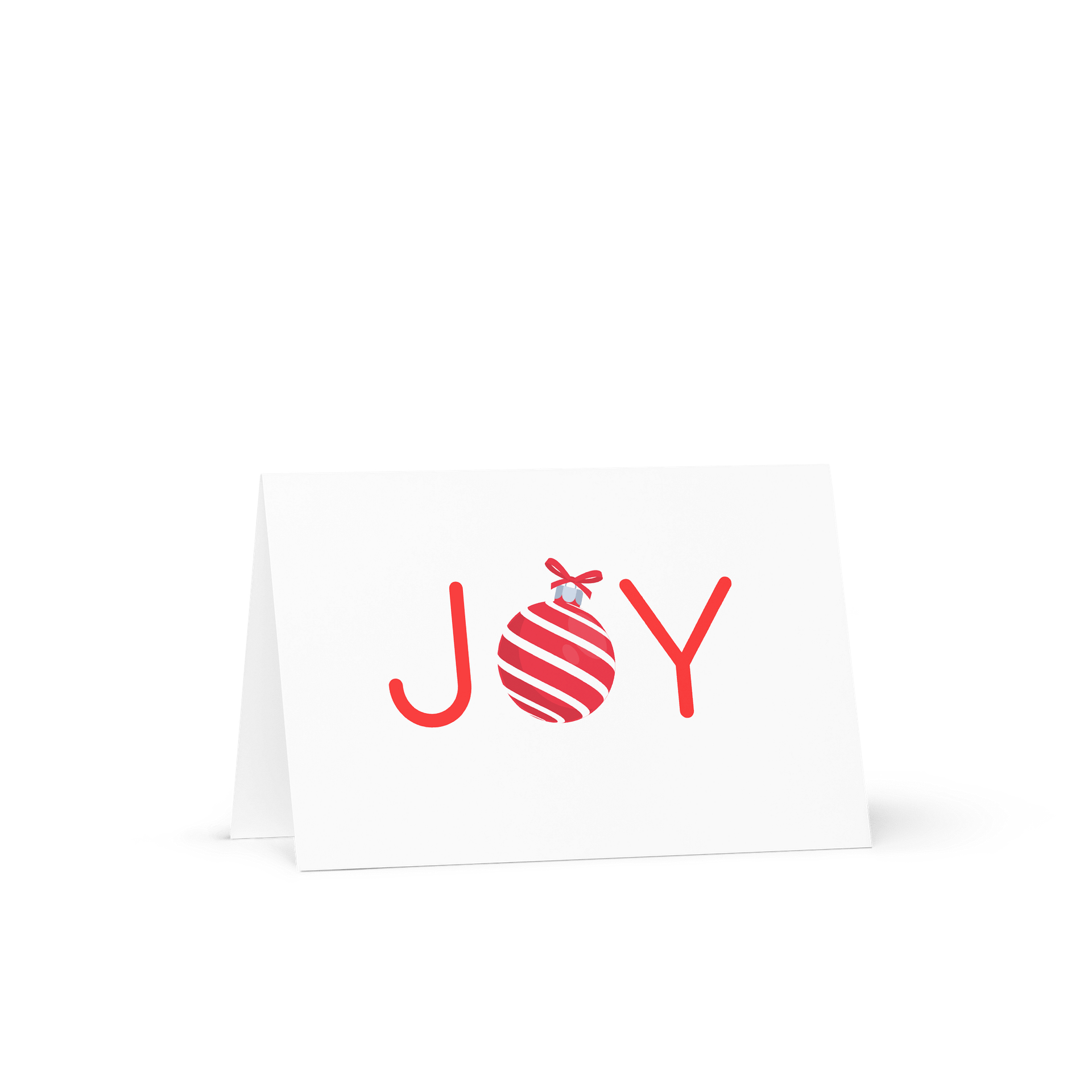 JOY Striped Ornament Greeting Card product image (1)