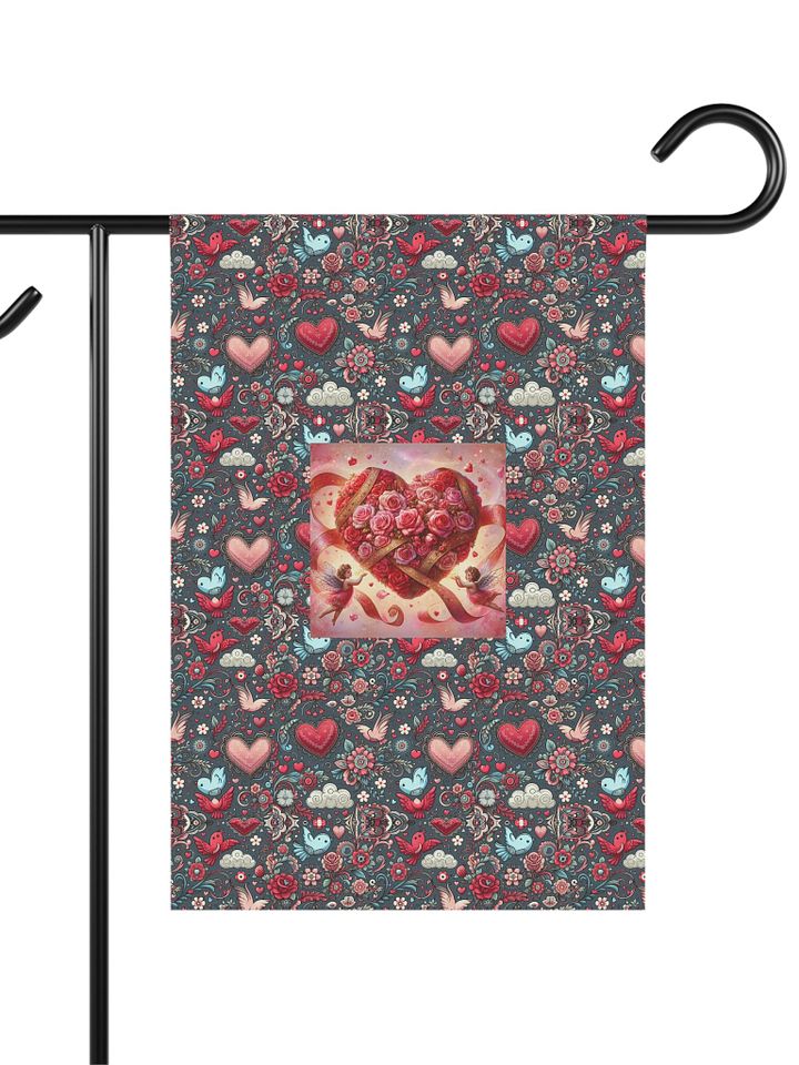 Valentine Heart Garden & House Banner product image (1)