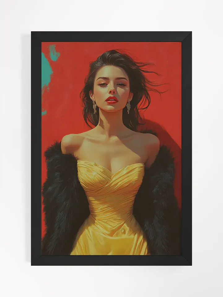 Glamorous Glow Poster - The Golden Age Reimagined - Framed product image (1)