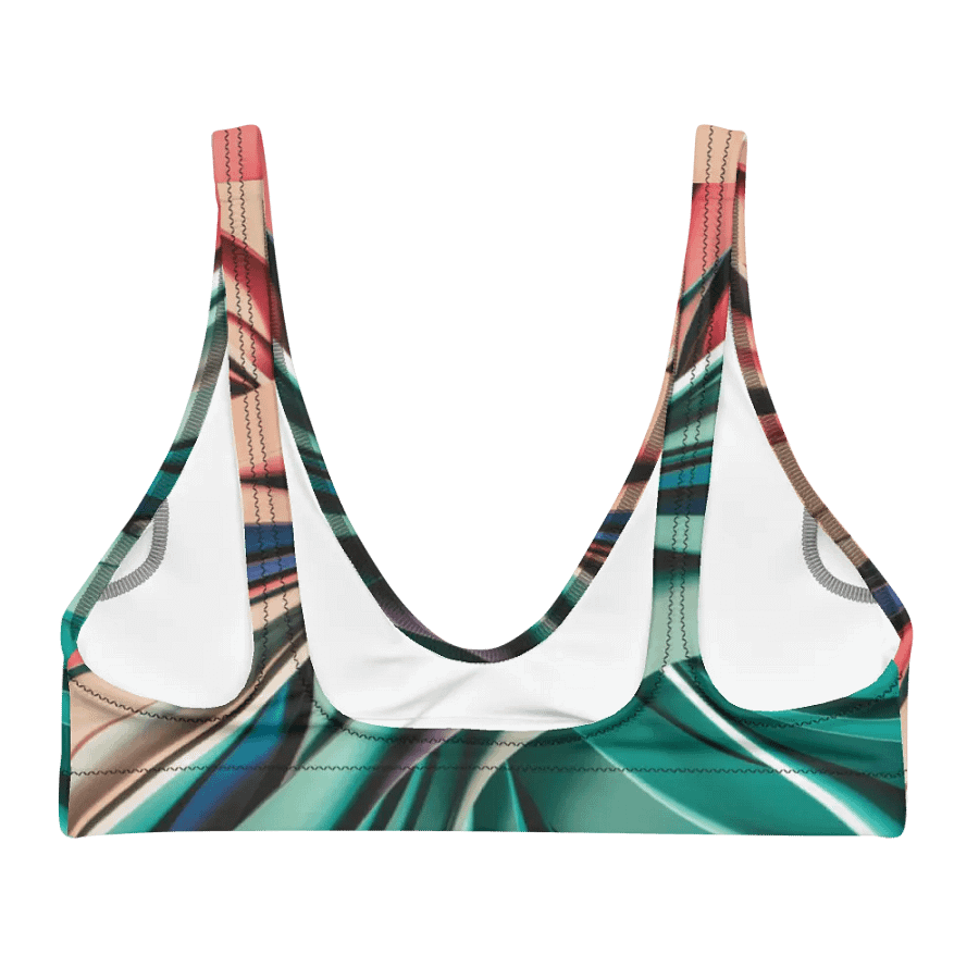 TDS Music Recycled Padded Bikini Top in Abstract Colors (XS-3XL) product image (4)