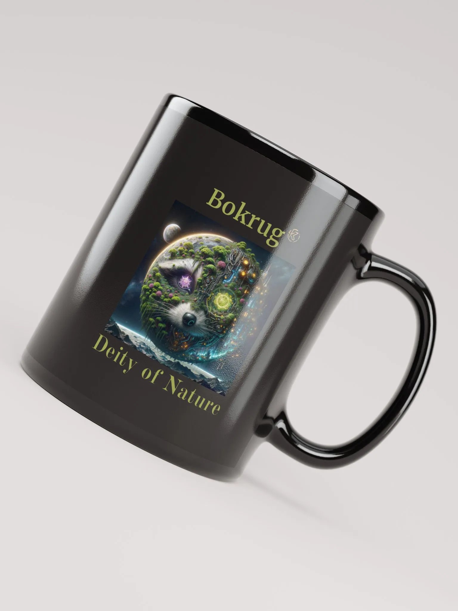 Supernal Bokrug | Black Glossy Mug product image (1)