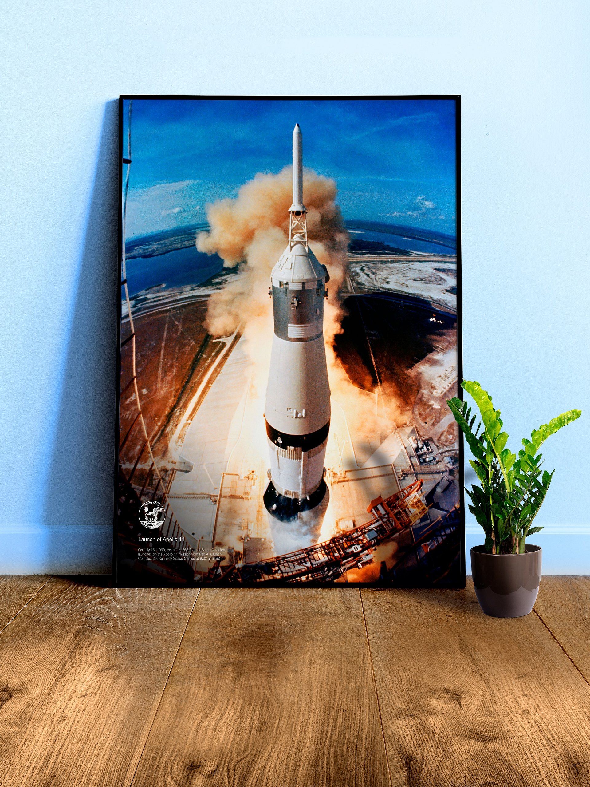 NASA Apollo 11: liftoff rocket, 1969 — space poster, space art, photo poster, NASA print, space wall decor product image (3)