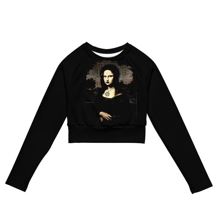 Occult Mona Lisa Long Sleeve Crop Top product image (1)
