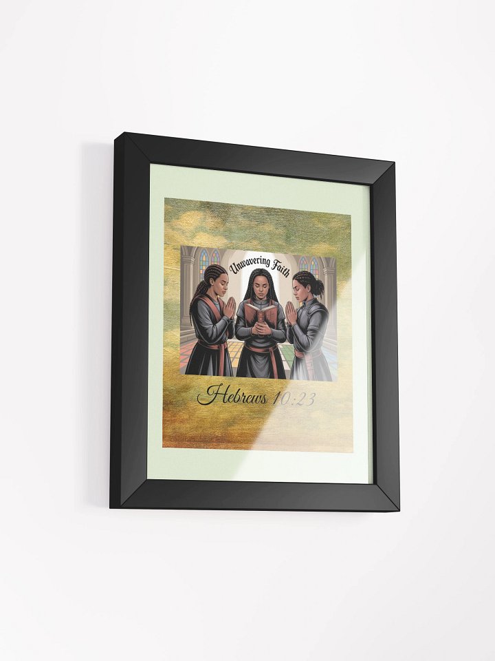 Unwavering Faith Prayerful Framed Christian Poster product image (2)