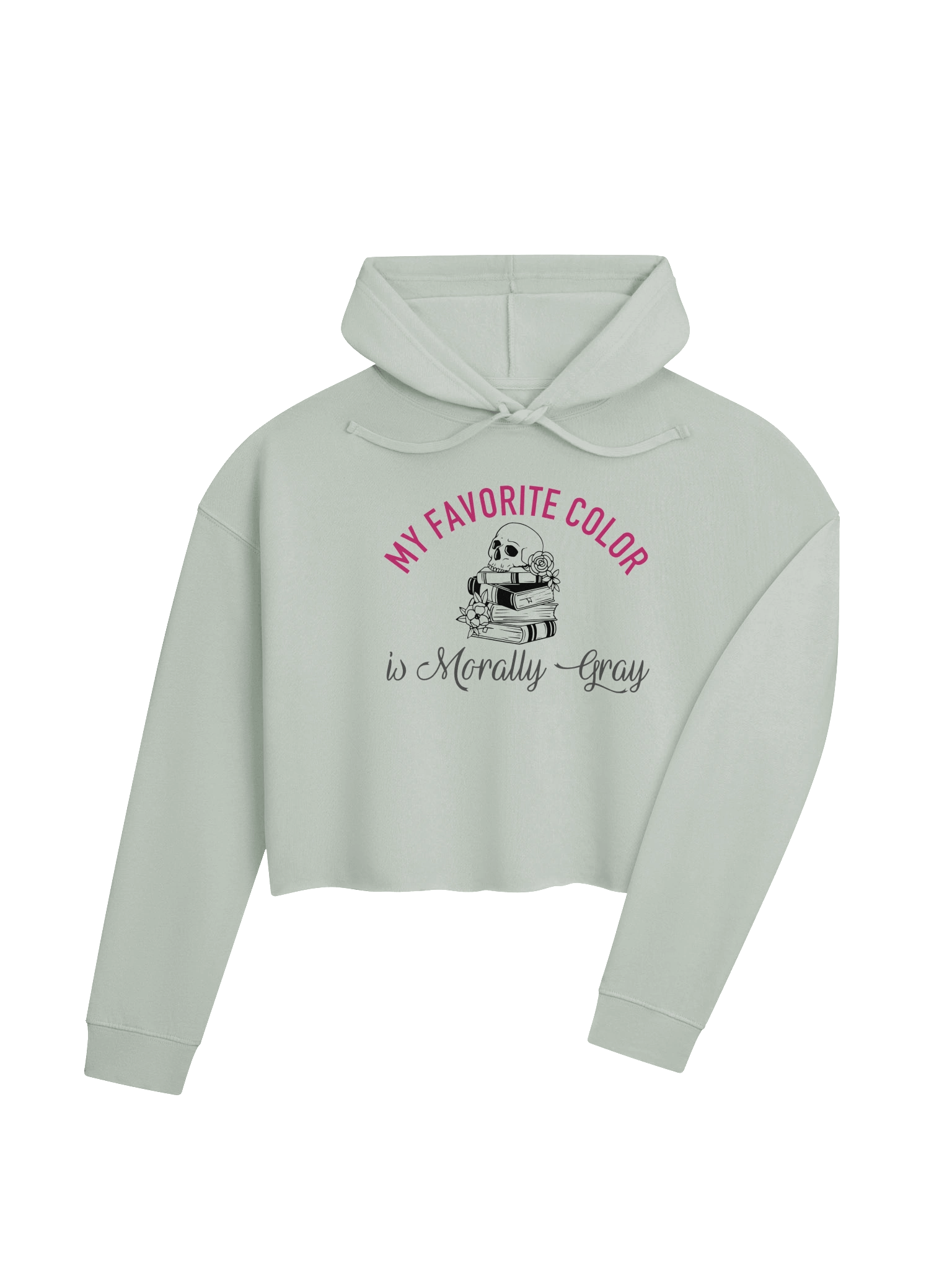 Morally Gray Crop Hoodie product image (3)