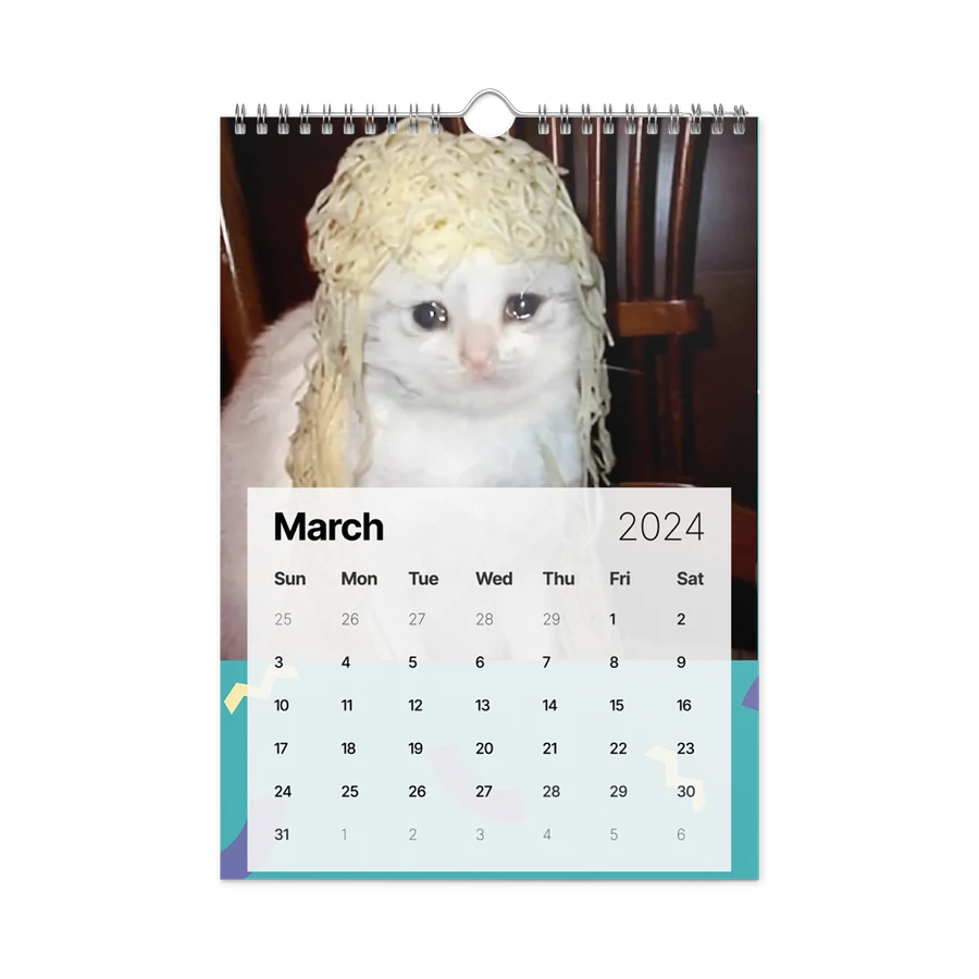 Wall Calendar (2024): Meme Cats product image (13)