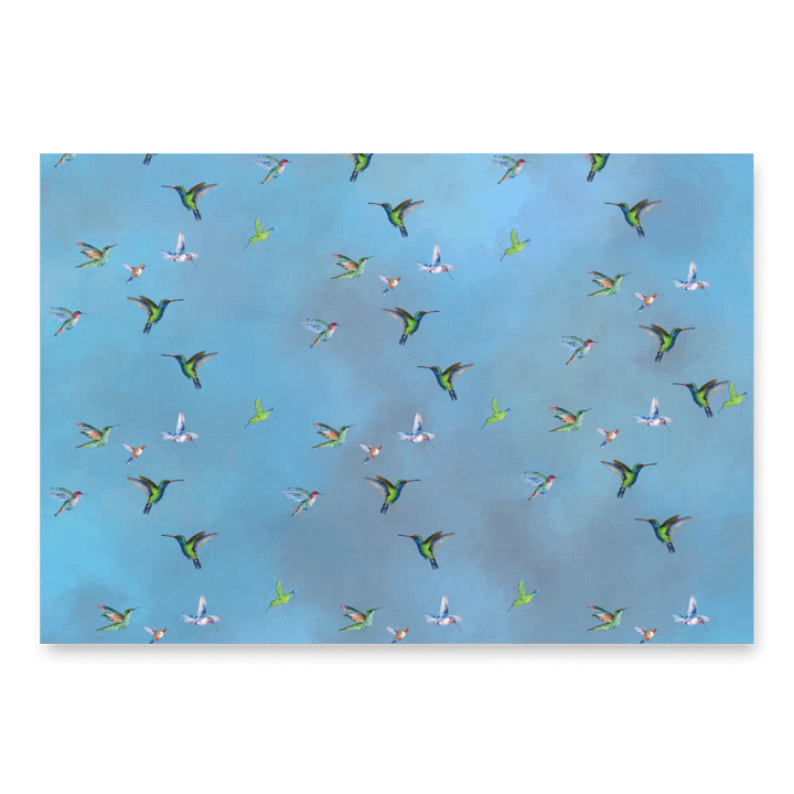 humming bird Wrapping Paper Set for thoughful birthday and occasion gifts product image (2)