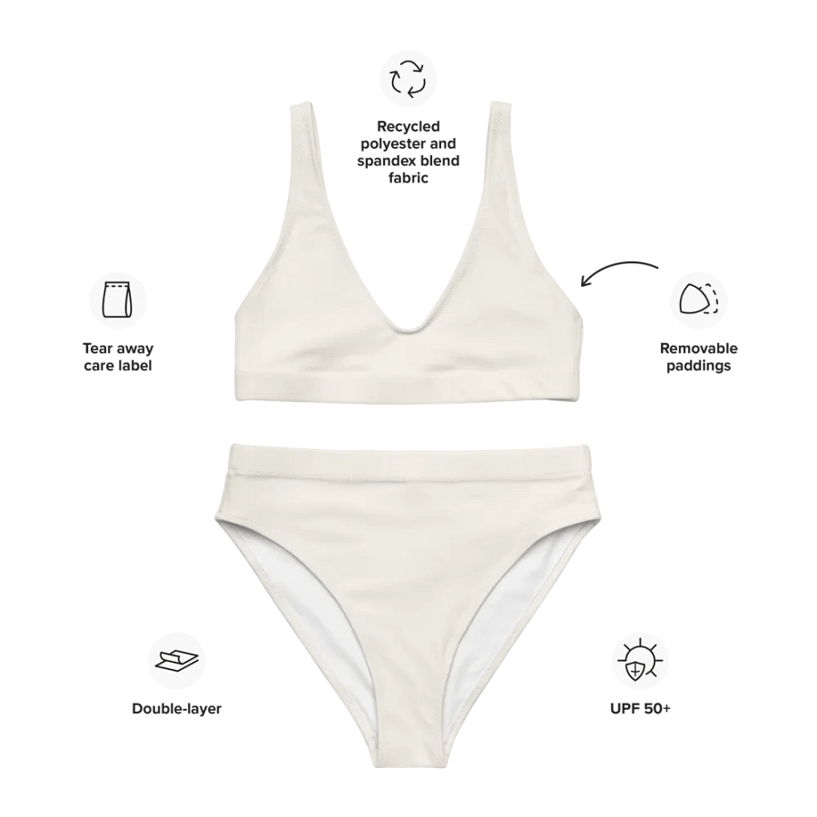 Namaste Cream and Gold High Waisted Bikini product image (3)