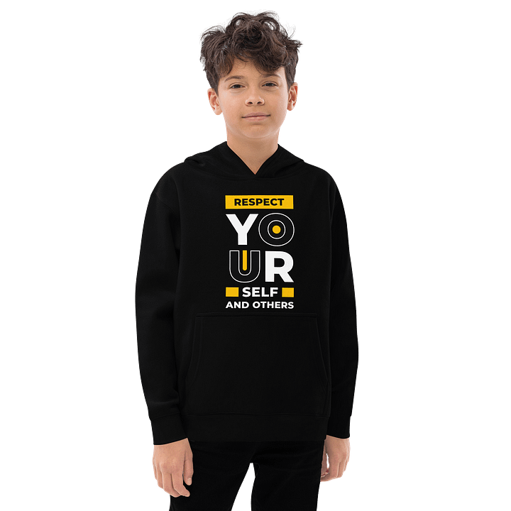 Respect Yourself and Others Youth Pullover Hoodie | Empowerment Kids Sweatshirt | Cotton-Blend Fleece for Boys and Girls product image (6)