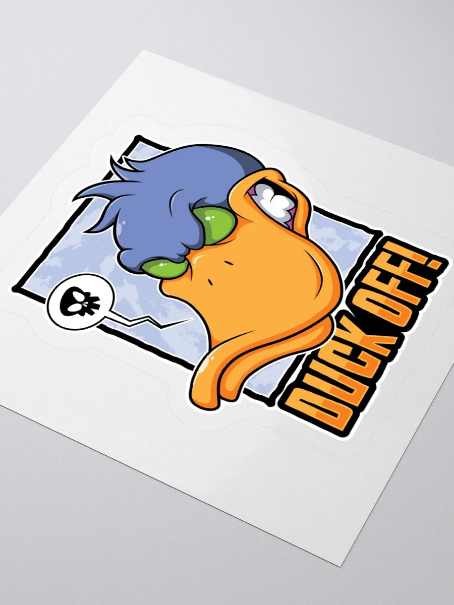Duck Off Sticker – Funny Retro Cartoon Design product image (8)