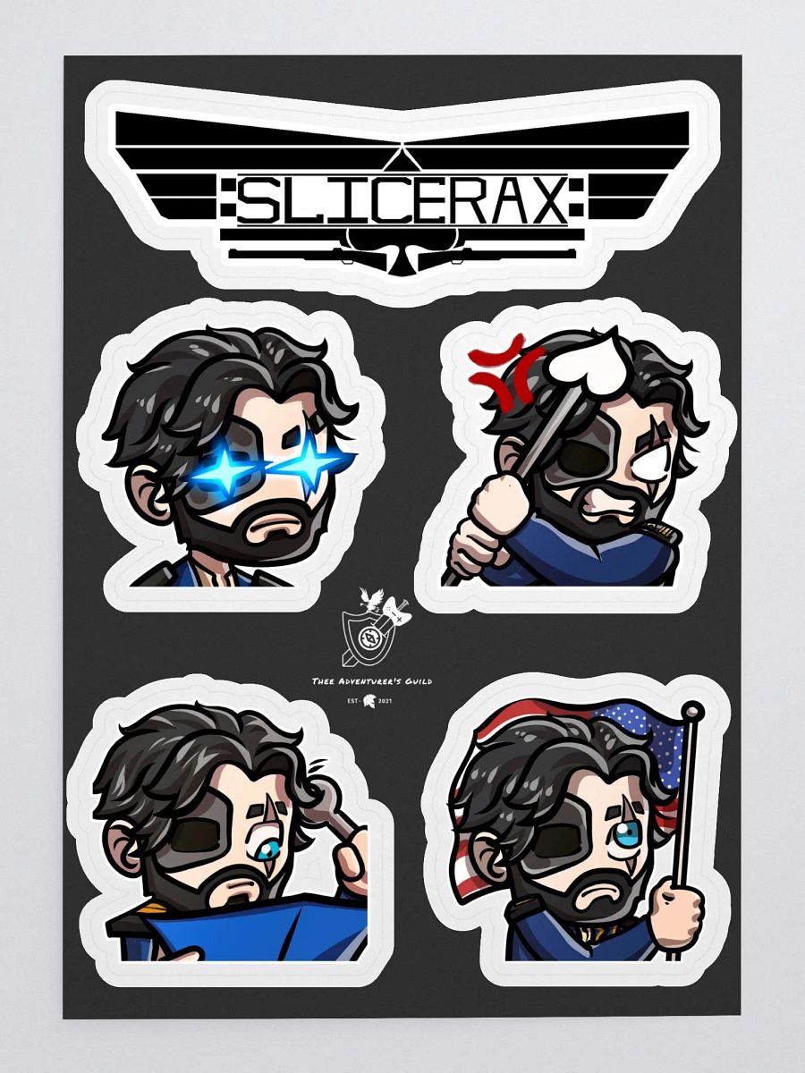 Captain Slicerax Sticker Pack product image (2)