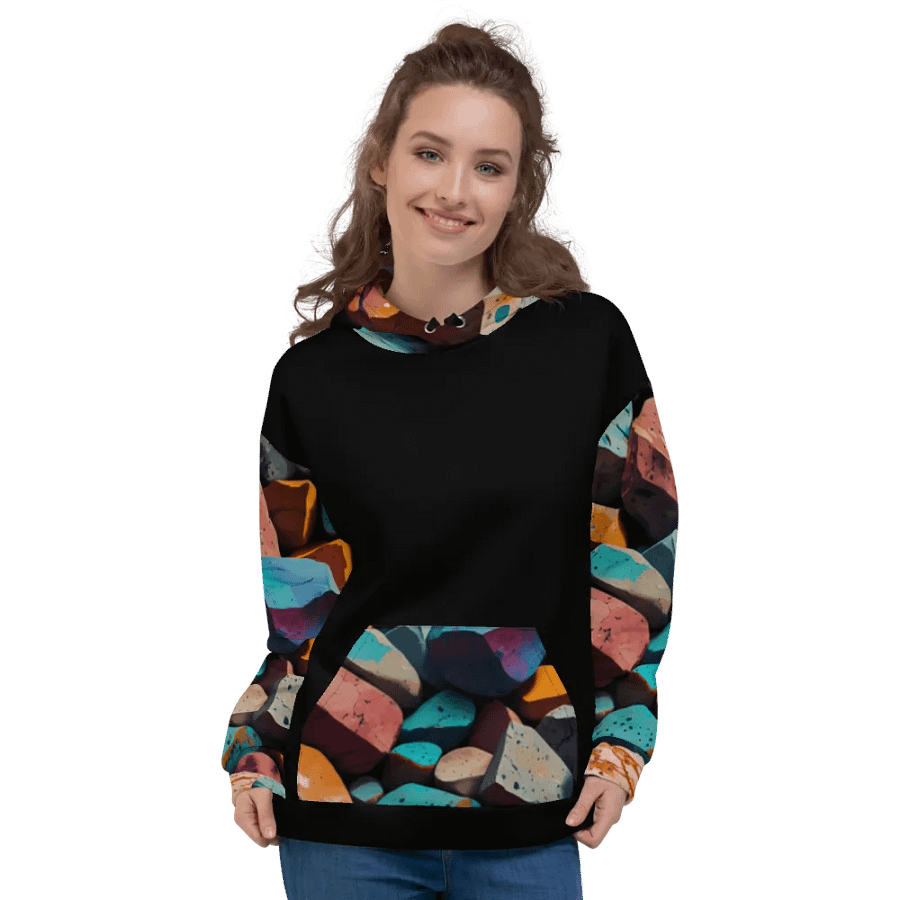 Multicolor Rocks Unisex Hoodie product image (3)
