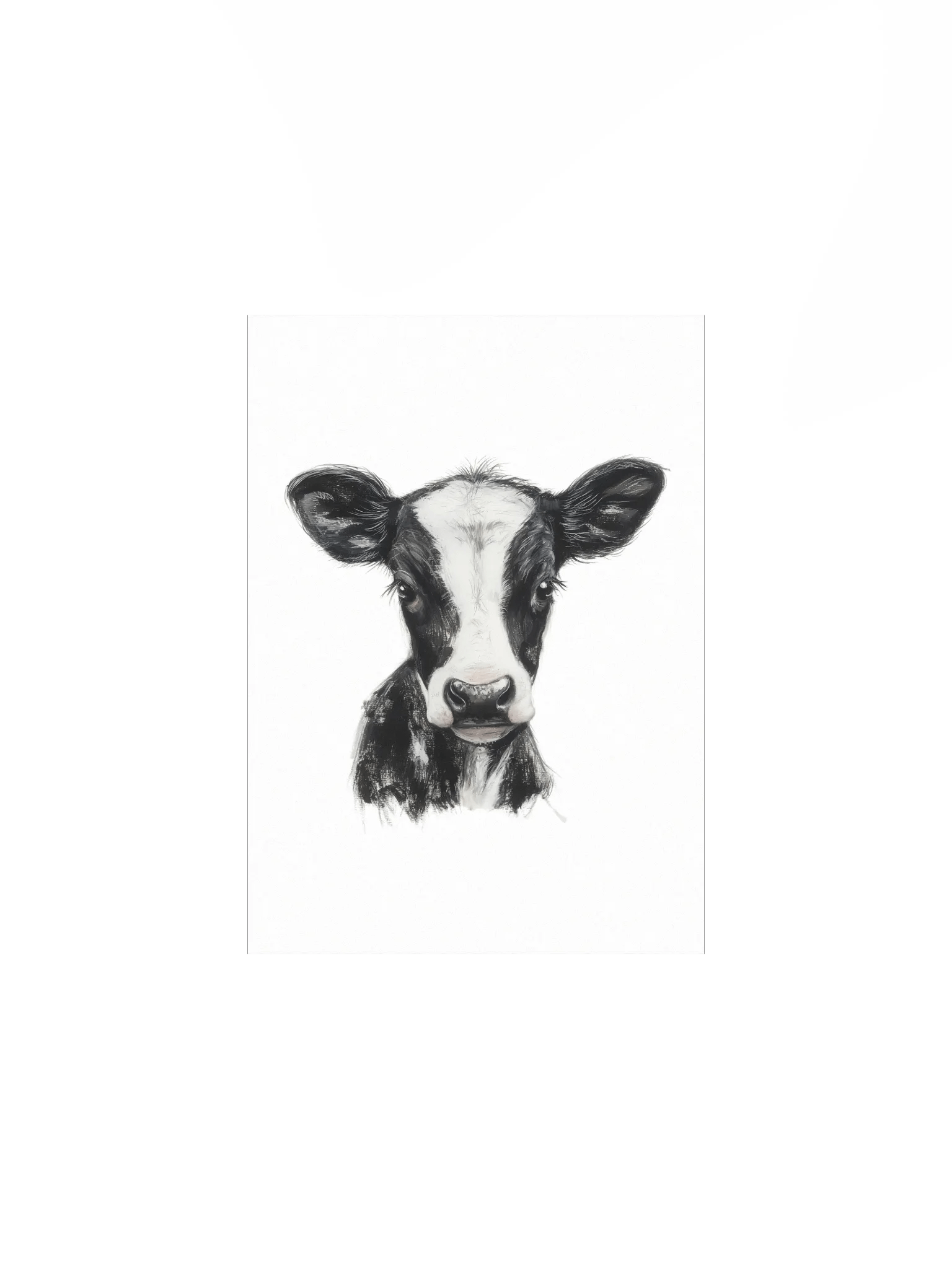 Cute Holstein Cow, Country Nursery Print product image (2)