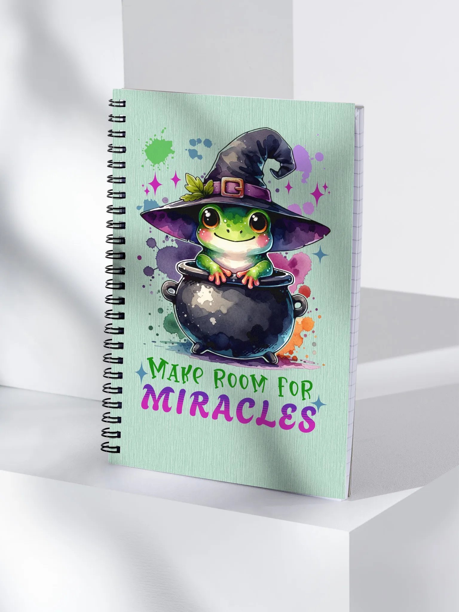 Make room for miracles - 140 page dotted notebook product image (3)