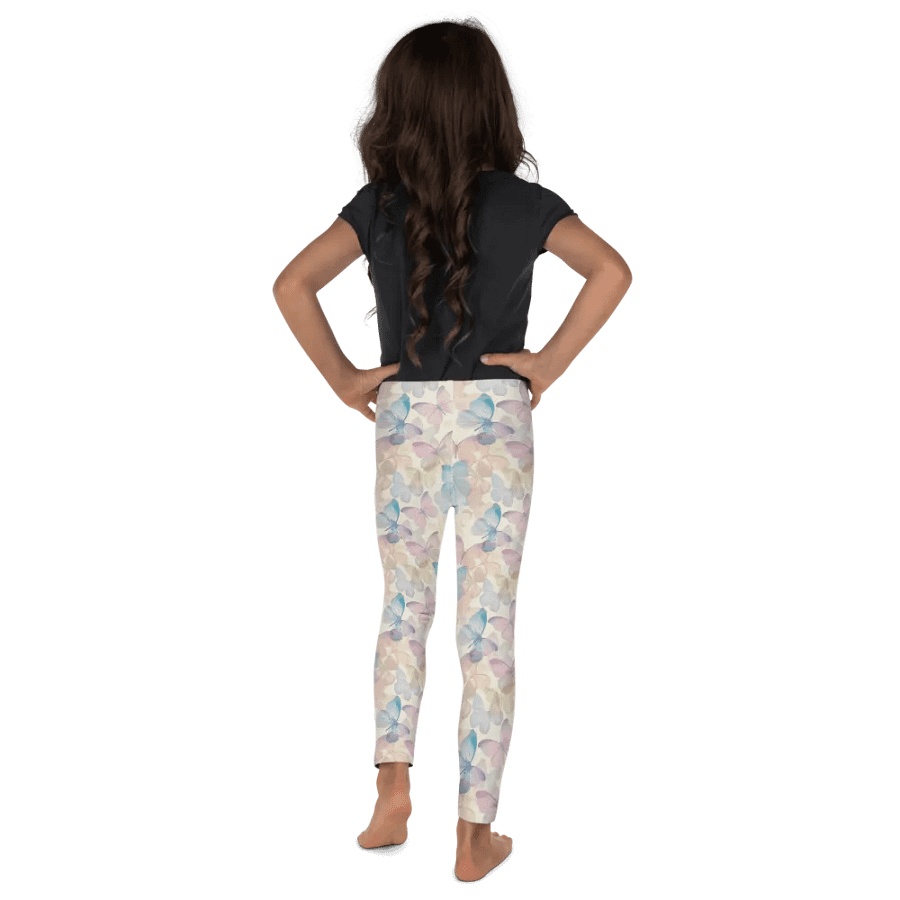 Pastel Butterfly Dreams Kids Leggings product image (4)