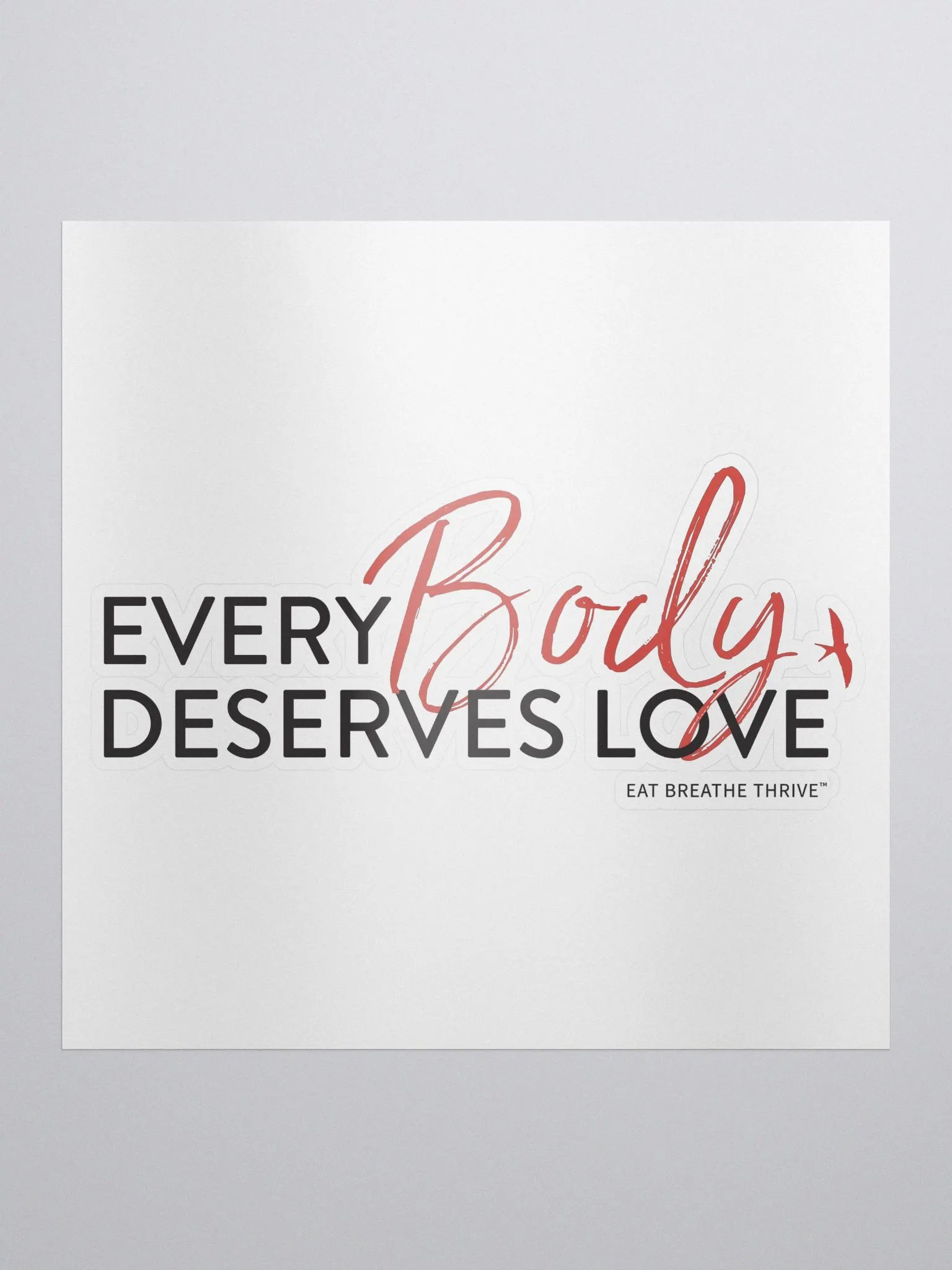 Every Body Deserves Love | sticker product image (1)